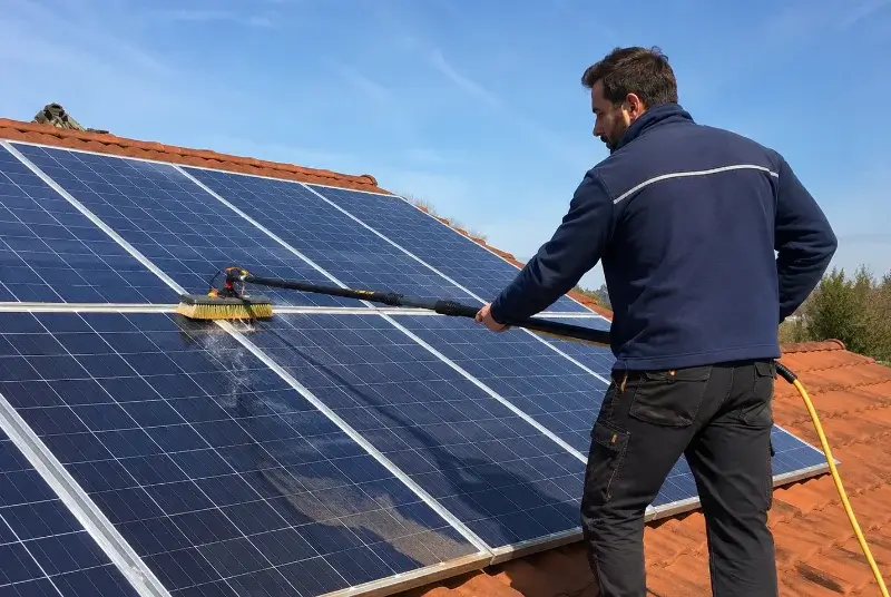 Nettoyage et entretien de panneaux solaires à Chantemerle-les-Blés